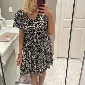 Pink Lily Cheetah Dress